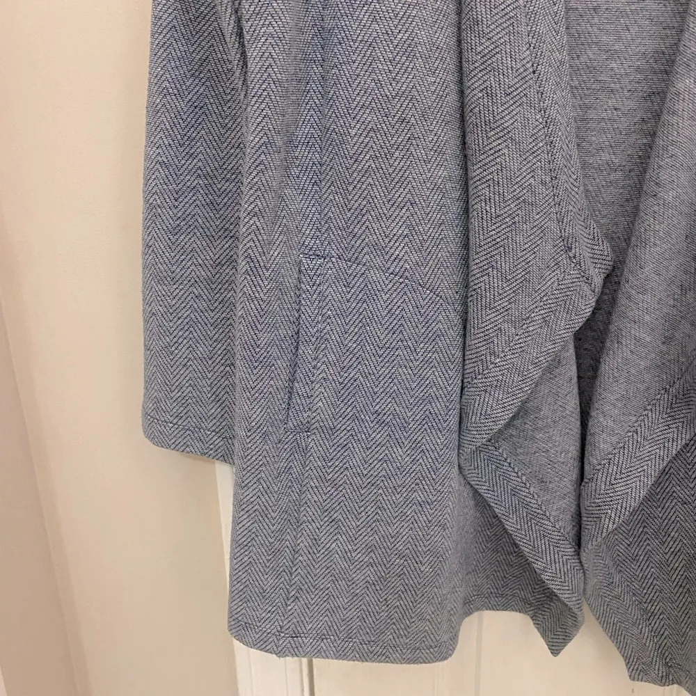 Banana Republic Space Dye Drapey Open Knit Cardigan in Blue - Image 5