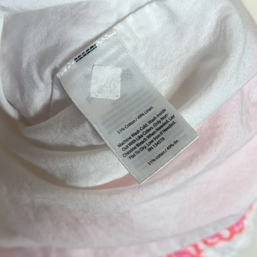 Vineyard vines ladies Island Embroidered Tunic Dress linen cotton size 2 - Image 9