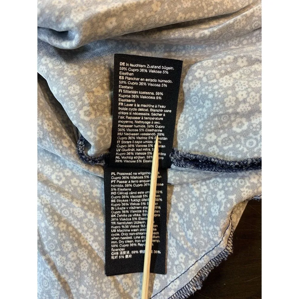 Paris‎ Atelier & Other Stories Dress 4 Blue Ditsy Floral Booomcore Flowy Preppy - Image 6