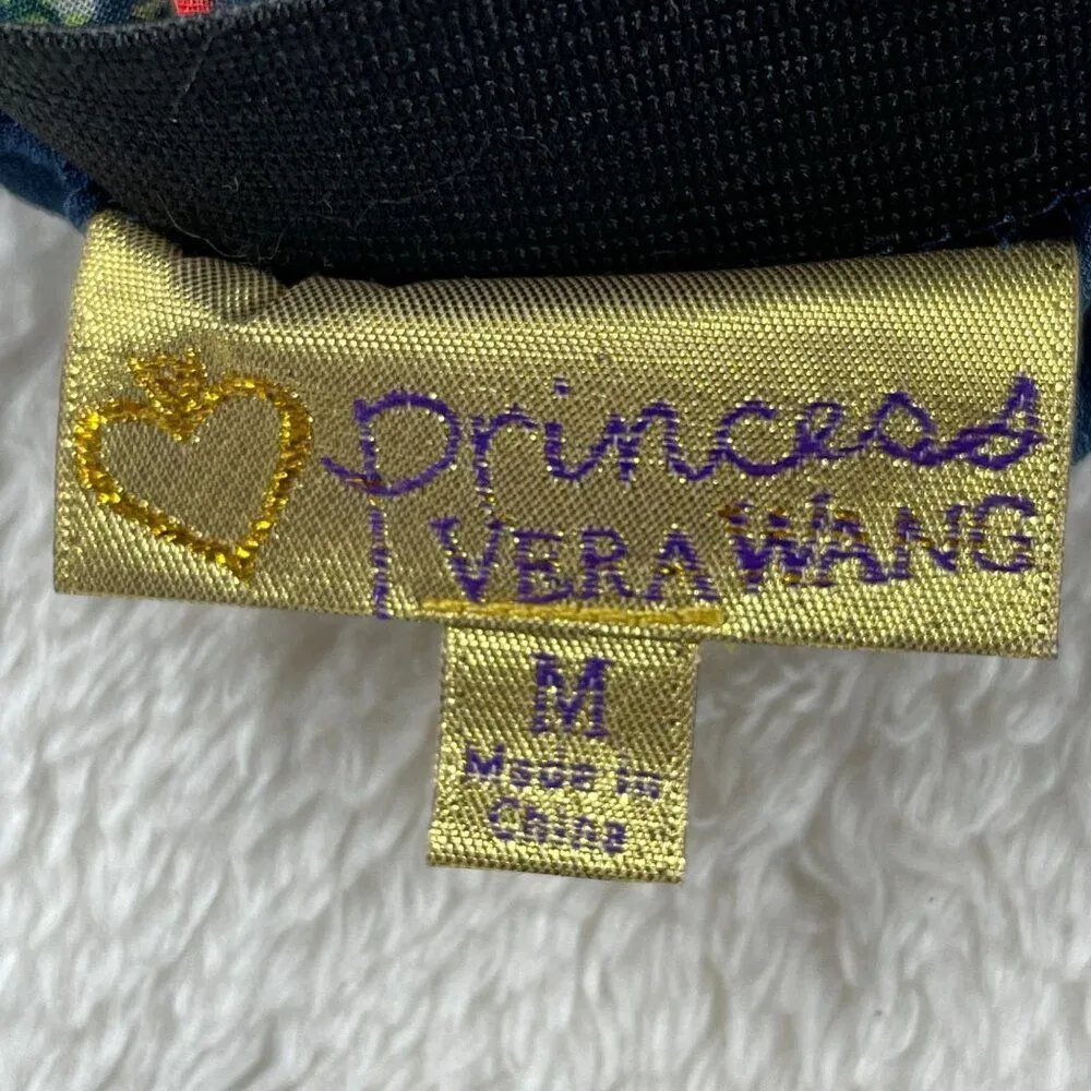 Princess Vera Wang Skirt Womens M Blue Multi Ditsy Floral High Low Fairy Cottage Size M - Image 4