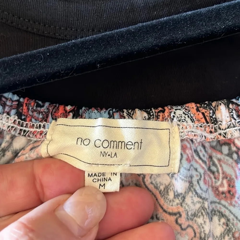 No Comment Geometric Maxi Romper With Ruffle Neckline - Image 2