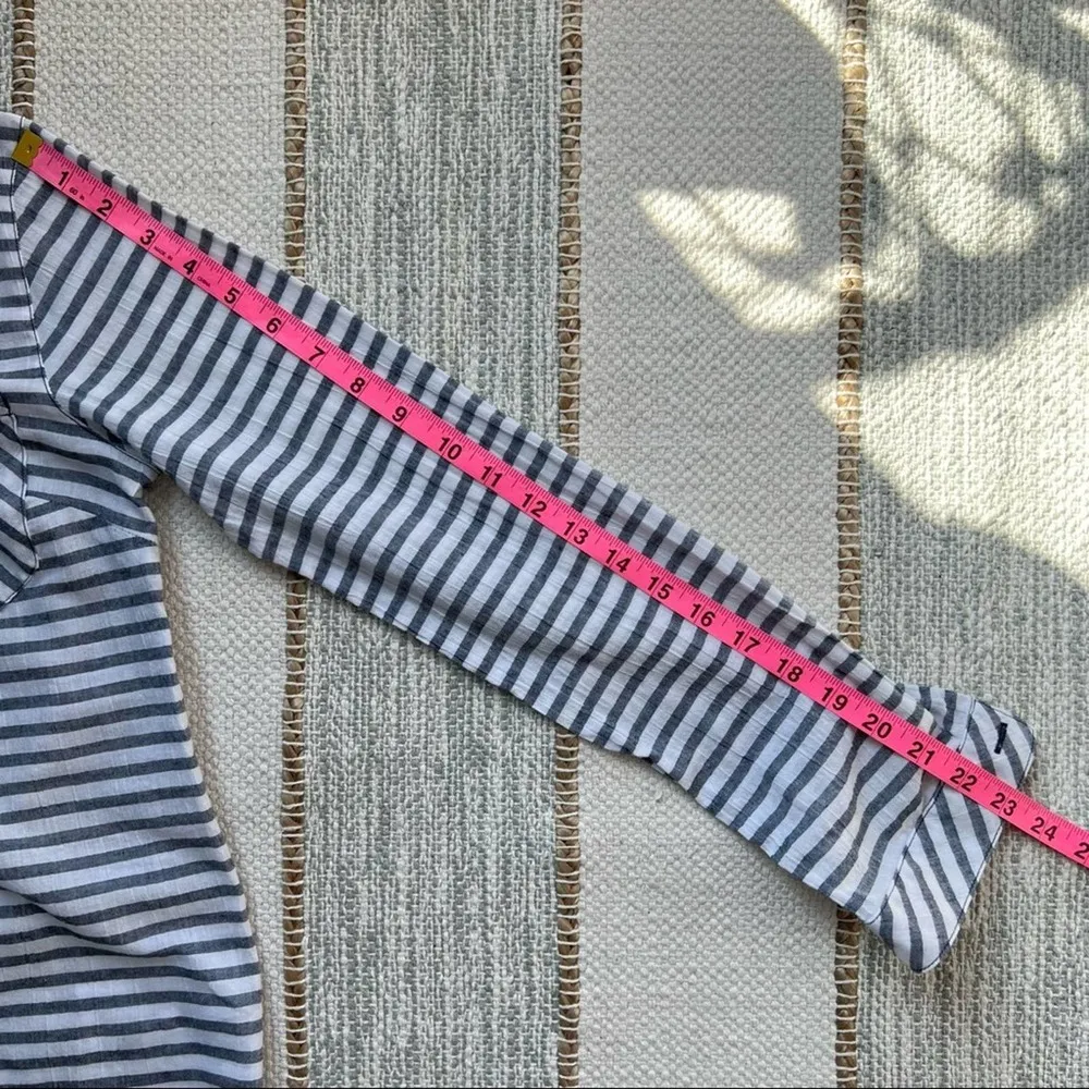 Mountain Hardwear Berryessa Blue White Striped Pullover Shirt Women’s XS - Image 7