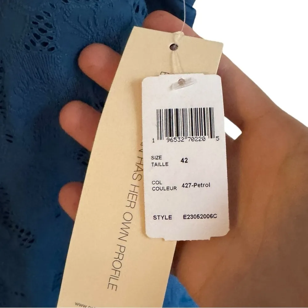 Profile by Gottex Standard Late Bloomer Round Neck 12 Blue One Piece Swimsuit - Image 8