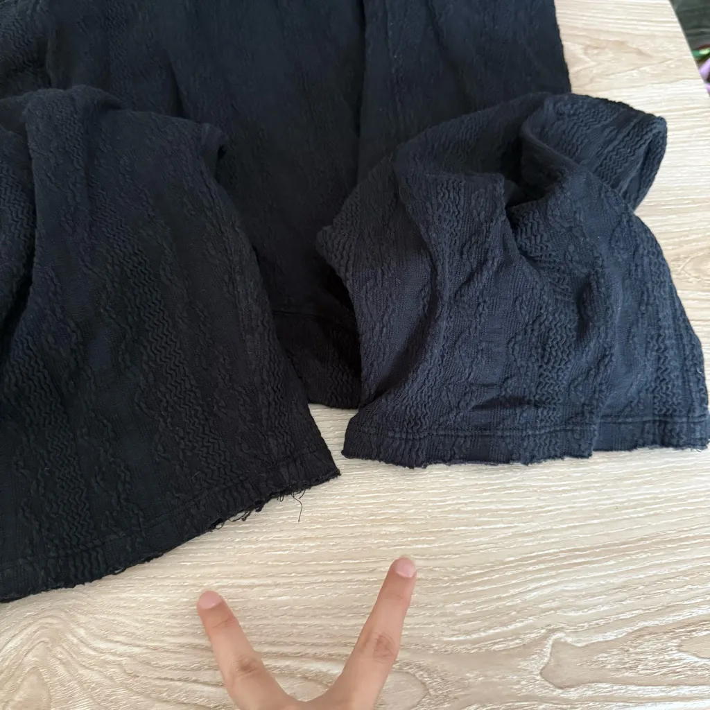 Free People Small Hot Shot Cable Knit Onesie Black - Image 13