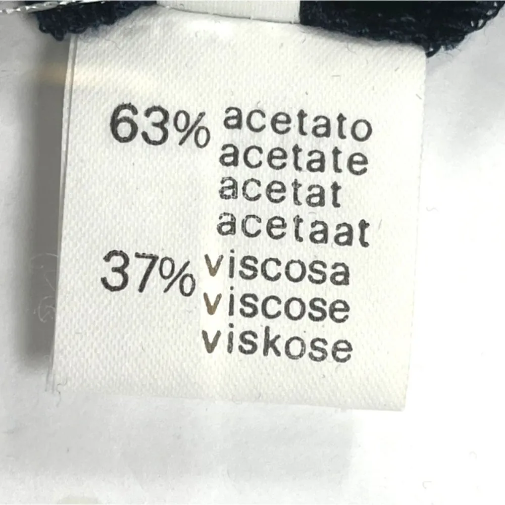 Vintage Navy Velvet Pencil Skirt By Worldly Things Tg 44 Blue Size undefined - Image 9