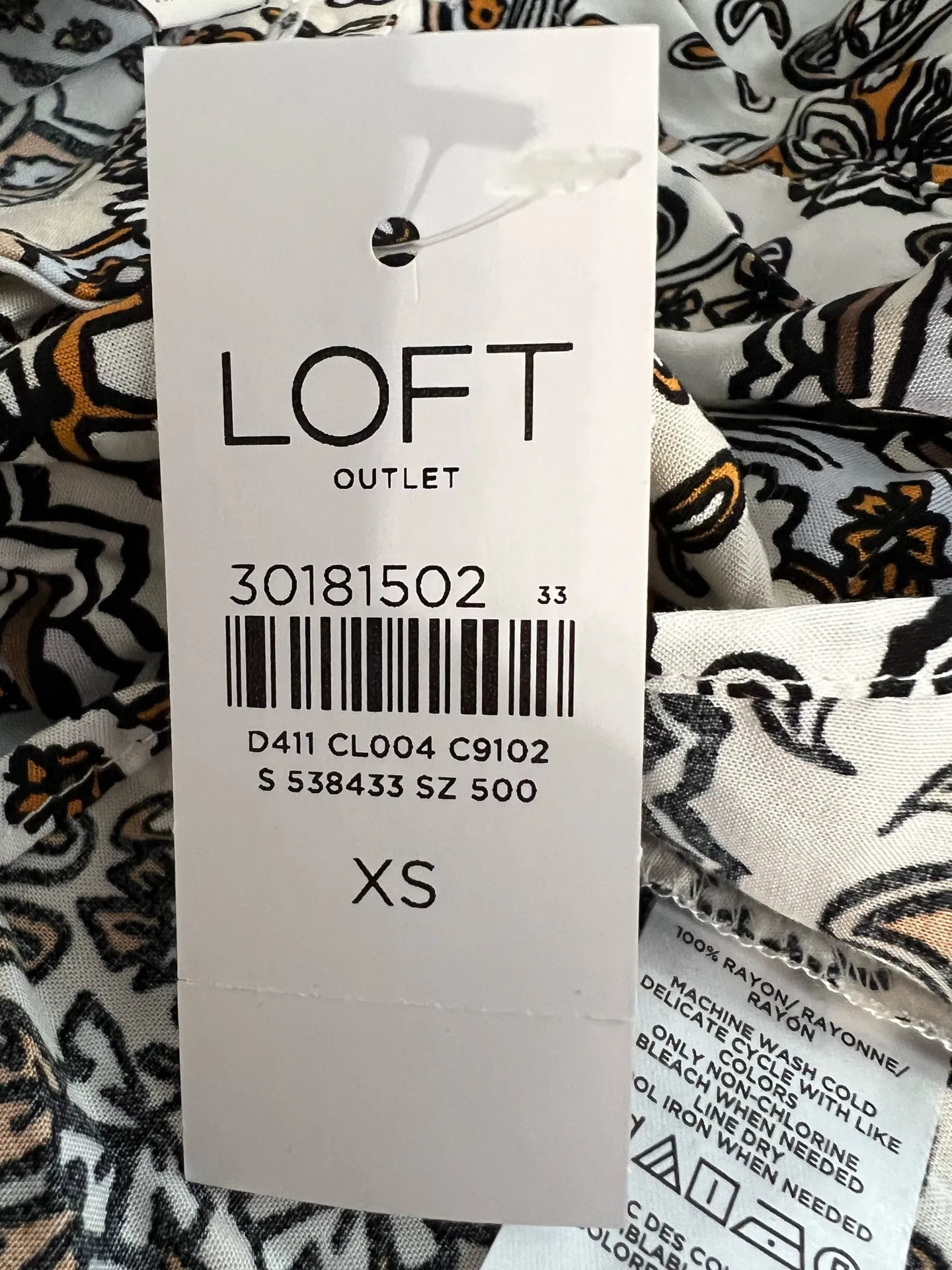 Loft Outlet Paisley Print Blouse  - Image 6