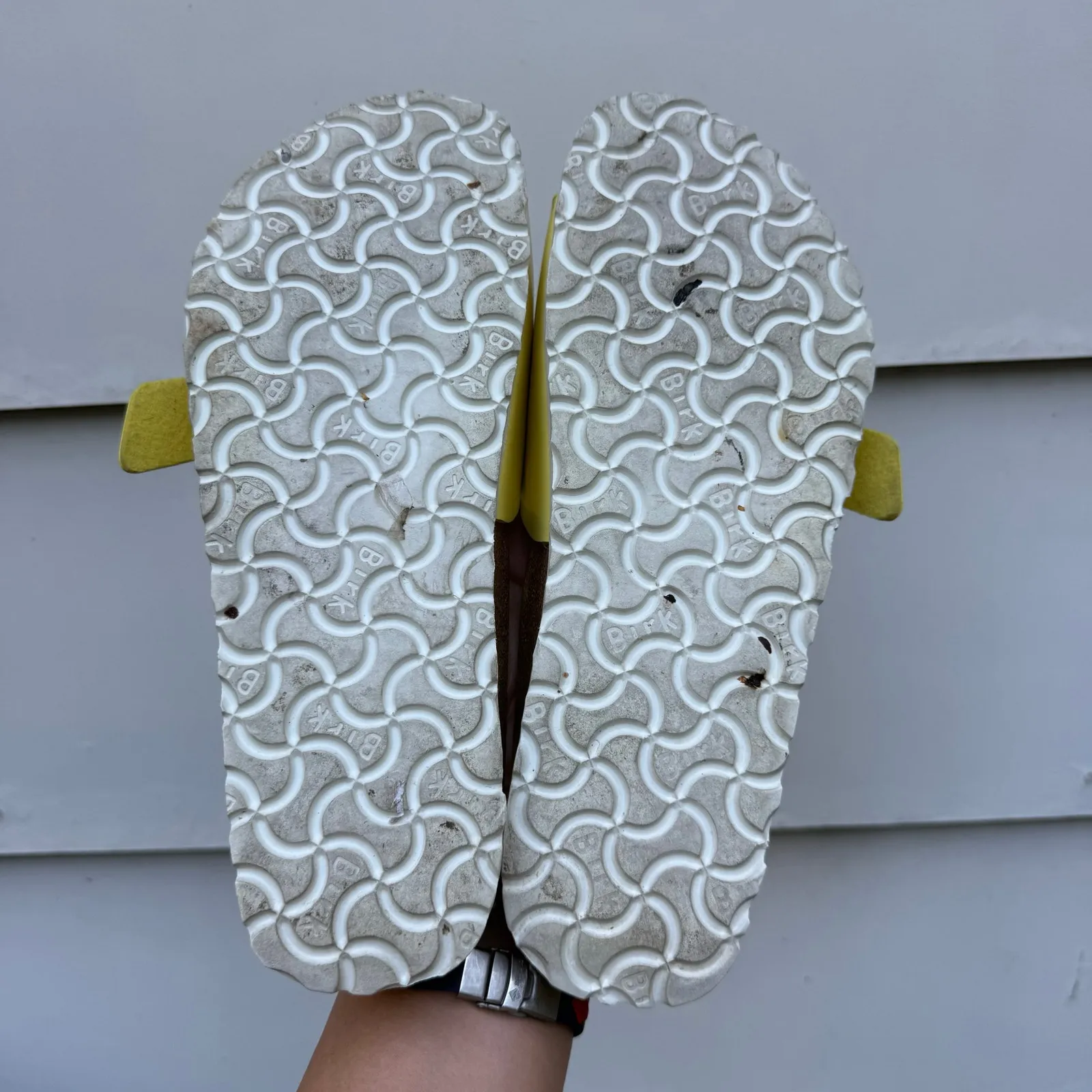 Birkenstock Birki's Catalina Buckle Slide Wide Strap Sandals Yellow 39 L8 M6 - Image 8