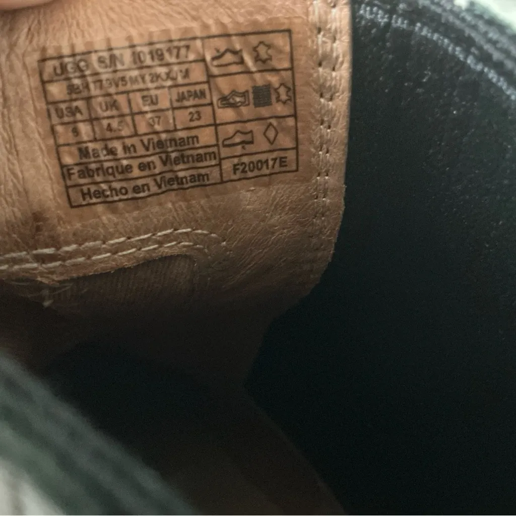 Ugg womens Camden exotic Chelsea boots calf hair dotted block heel size 6 - Image 15