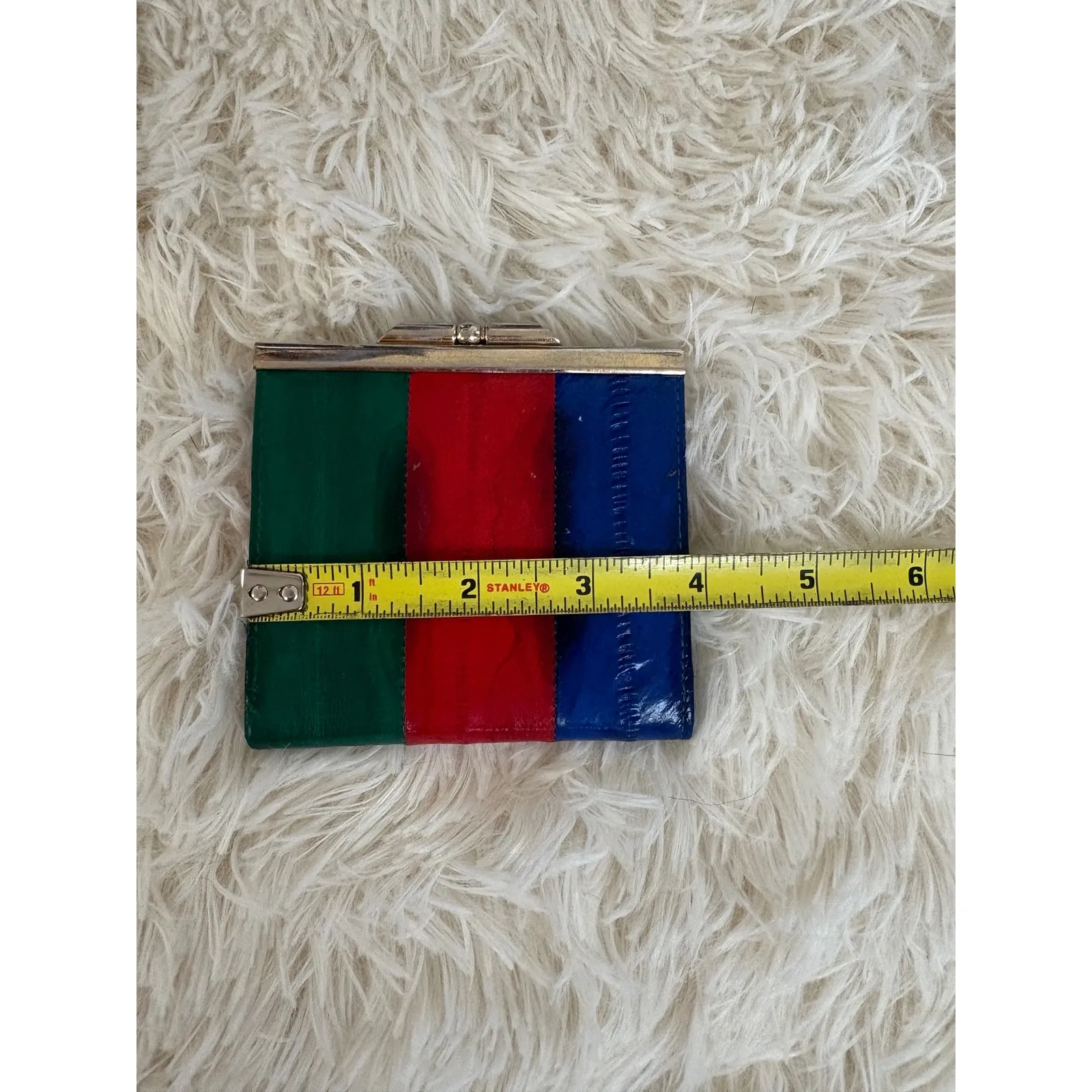 Vintage 80's Eel Skin Tri - Image 4