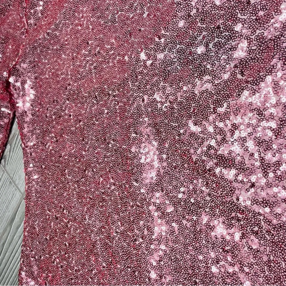 Rare anthropology Sundays in Brooklyn pink body-con sequin dress era tour - Image 4