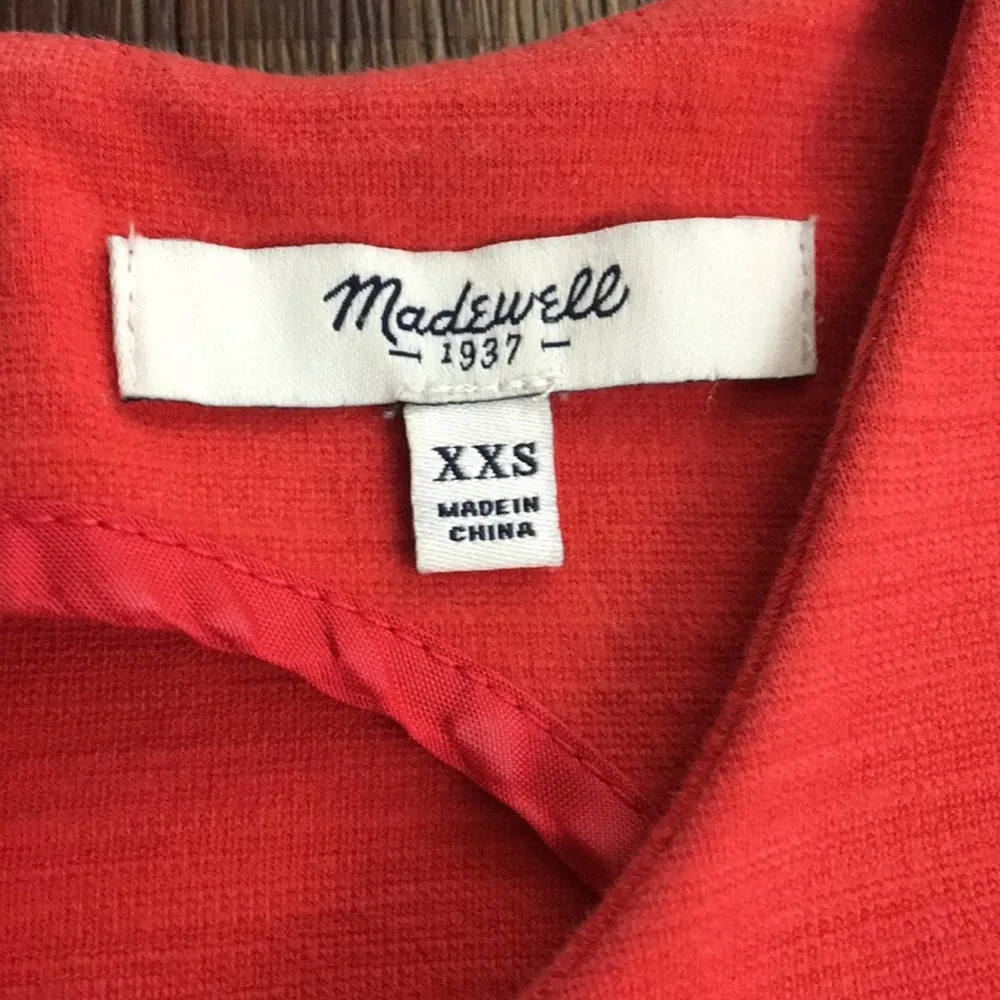 Madewell Afternoon Dark Orange A-Line Dress - Image 3