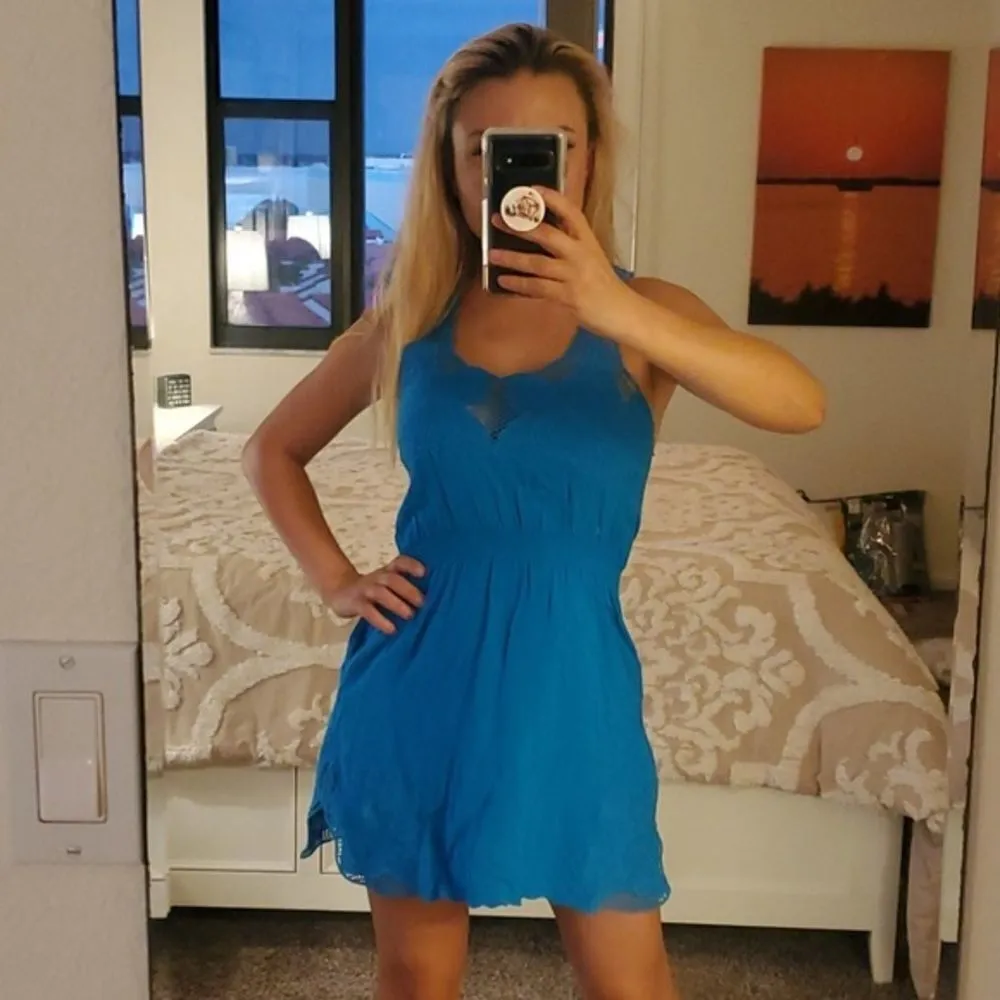 ✨Eyelet Blue Tank Dress✨ - Image 2