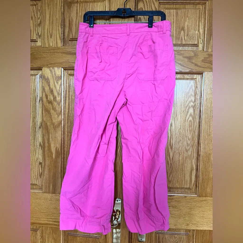 Talbots - Bright Pink Wide-Leg Pants - Image 4