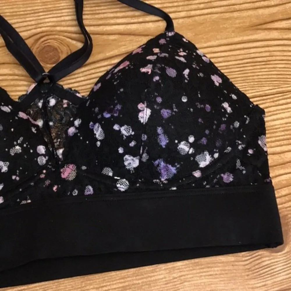 Victoria’s Secret PINK lightly lined pullover lace multicolor bralette small - Image 3