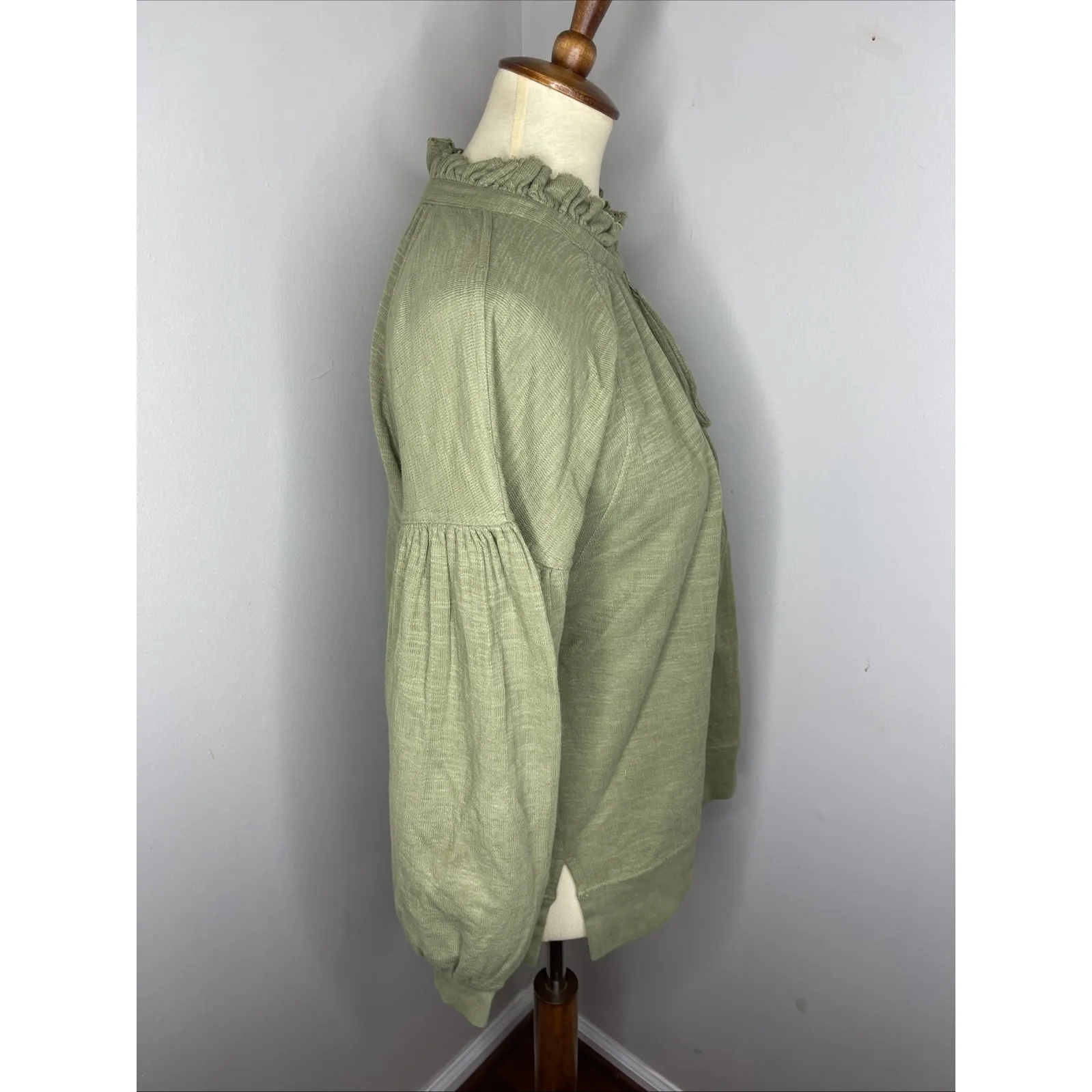 Apiece Apart Vera Sweat Pullover in Jade Green Small S - Image 5