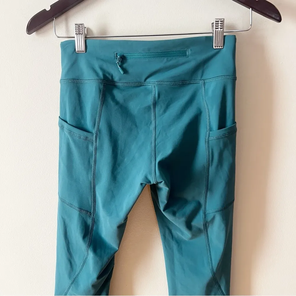 Lululemon Tight Stuff Tight II Deep Cove Green DPCV Size 4 Training Leggings - Image 6