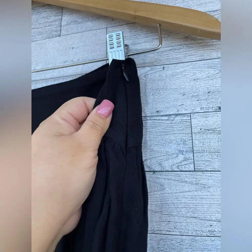 CAROLINA BENOIT MARRAKECH BLACK PANTS WITH PEARLED HEM SMALL Black - Image 10