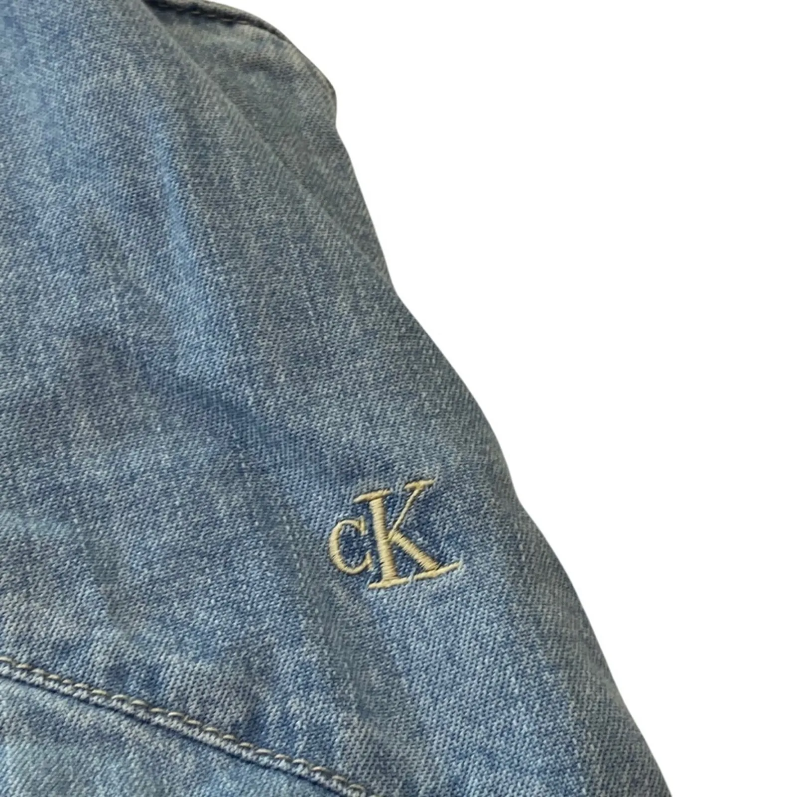 Calvin Klein Jeans denim Strappy mini Dress NEW Size Large NWOT - Image 9