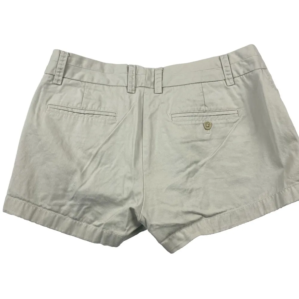 J. Crew Chino Women's Shorts Size 8 Casual Cotton Bottoms 32"x3" Cuffed Preppy - Image 2