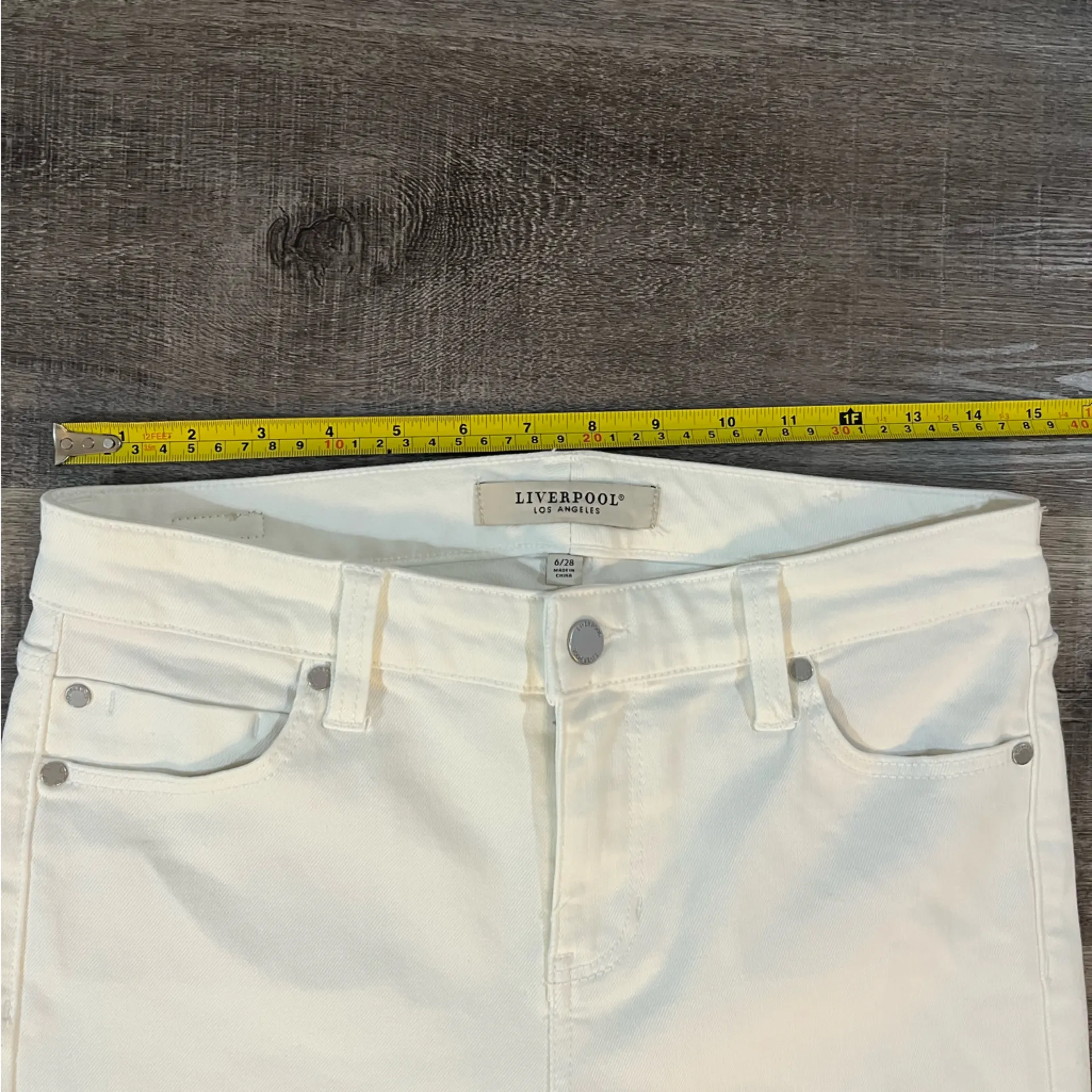 LIVERPOOL LOS ANGELES Charlie Crop Skinny Rolled Cuff Jeans in Bone White - Image 5