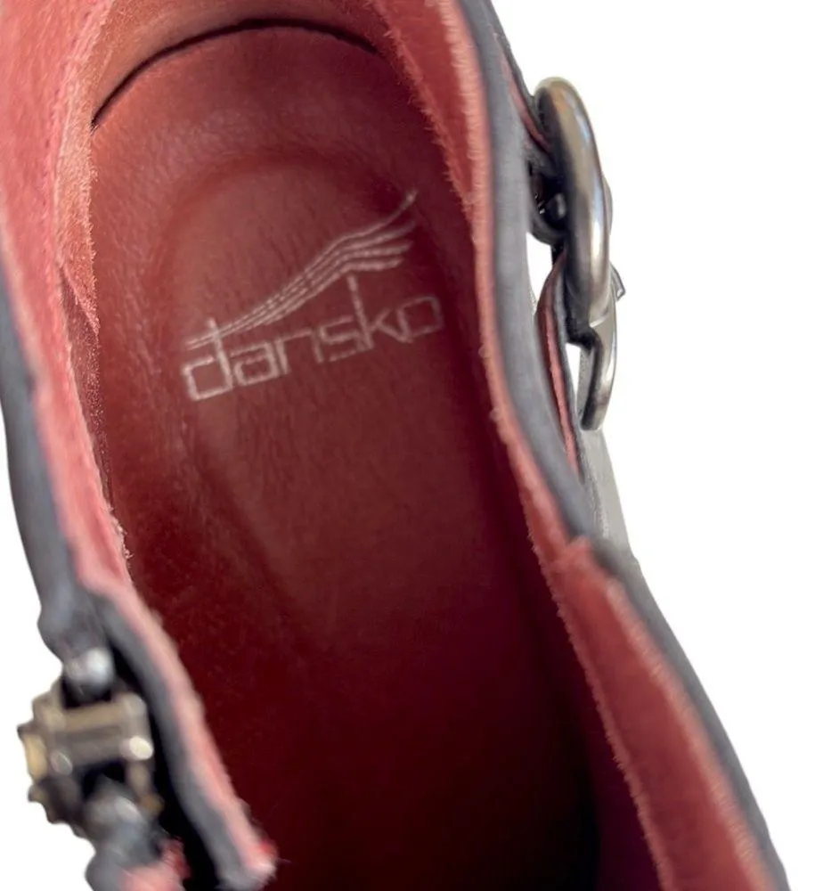 EUC Dansko Leather Perry Ankle Boots Black Size 8 - Image 3