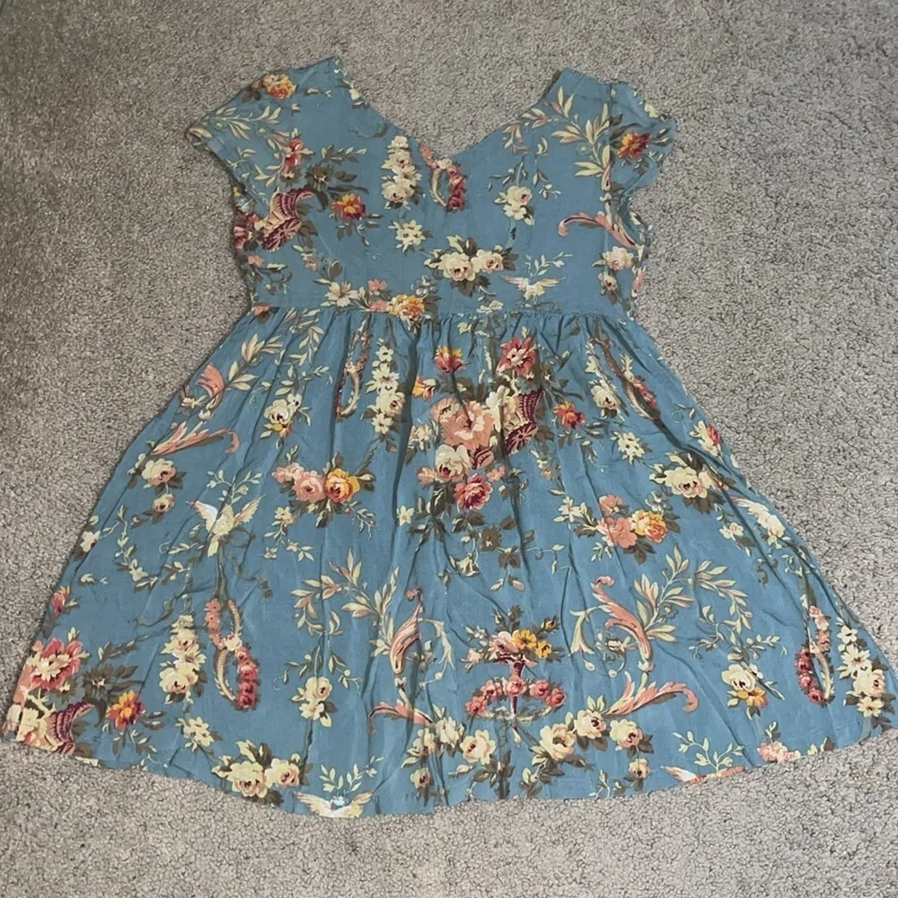 Denim & Supply Ralph Lauren Floral Babydoll‎ Y2K Empire Waist Cottage Mini Dress - Image 10