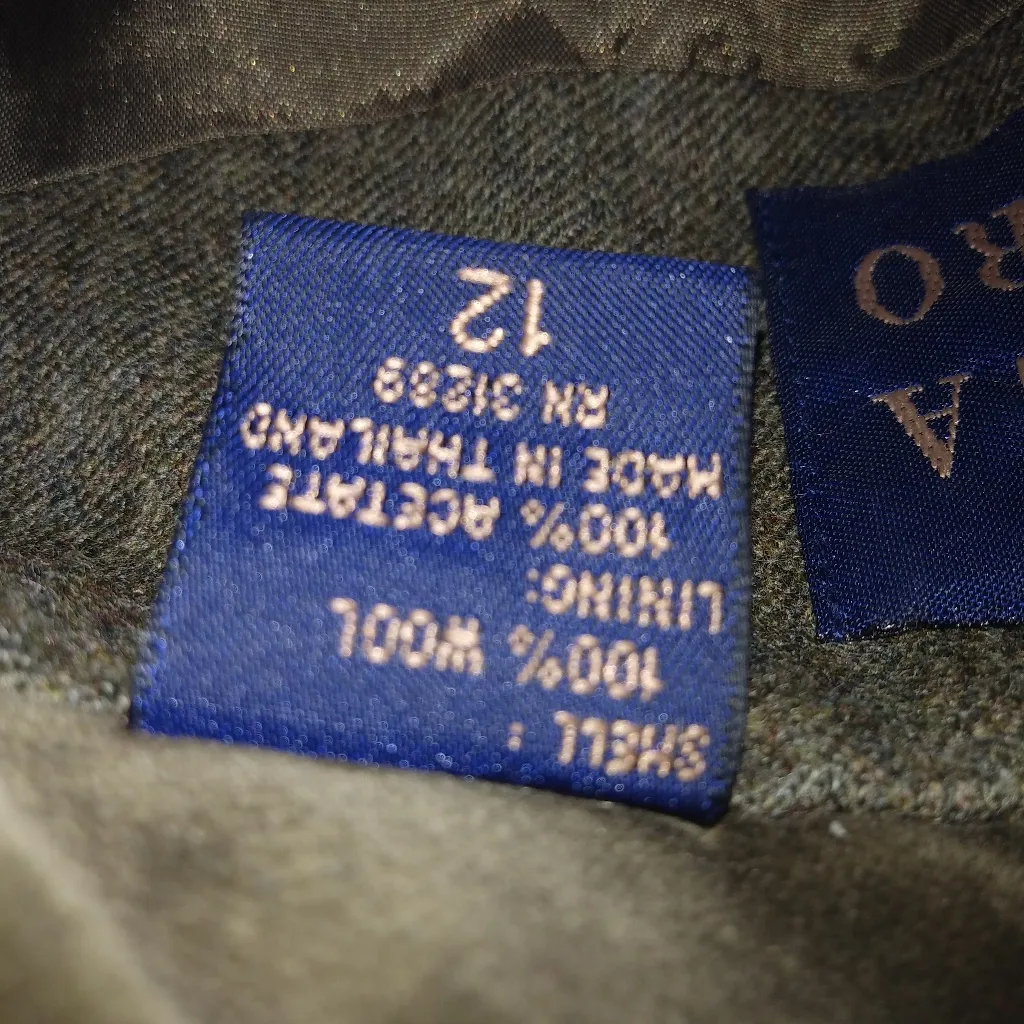 Andrea Viccaro 12 Olive Wool Velvet Jacket Green - Image 8