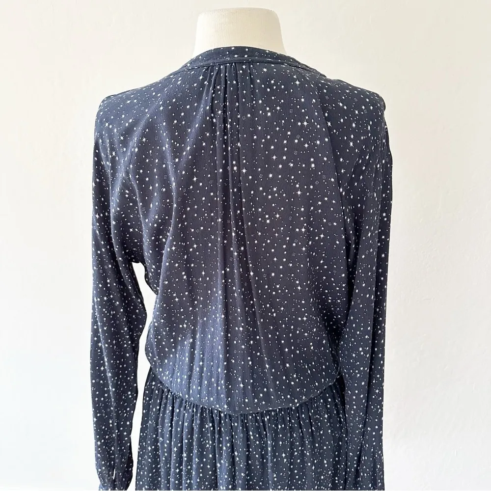Rails Jasmine Navy Nora Mini Dress In Navy Blue White Stars | Large - Image 13