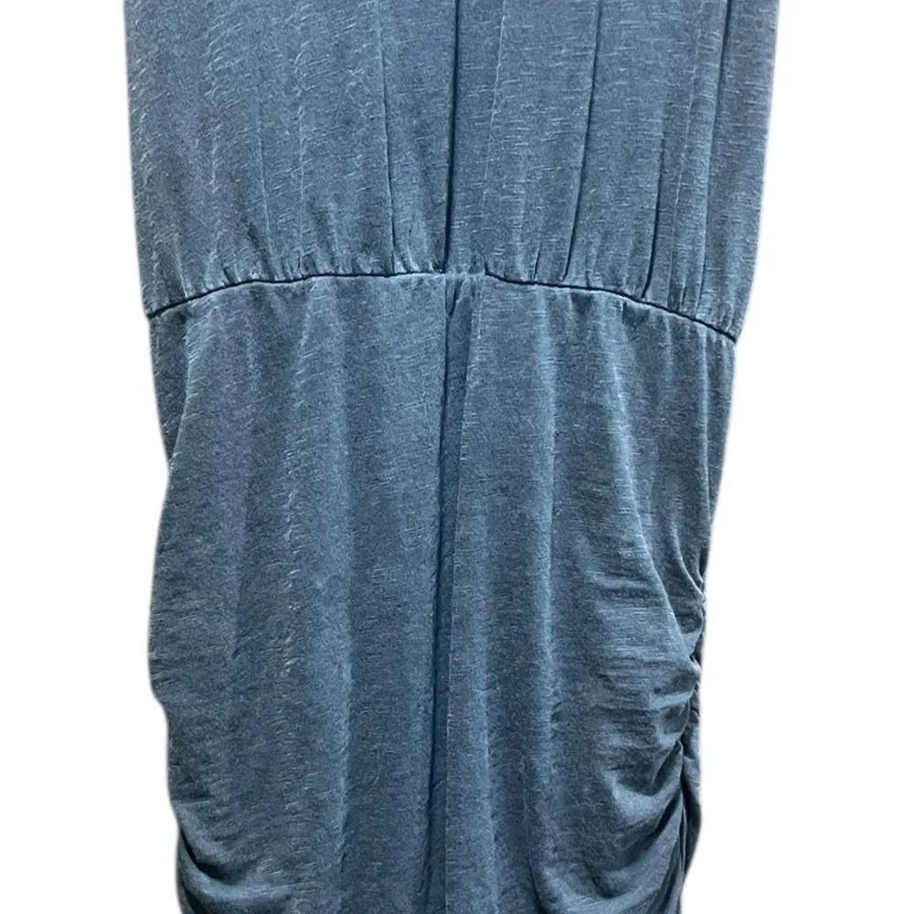 SUNDRY Ruched Tank Slub Dress in Gray Size XS - Image 5