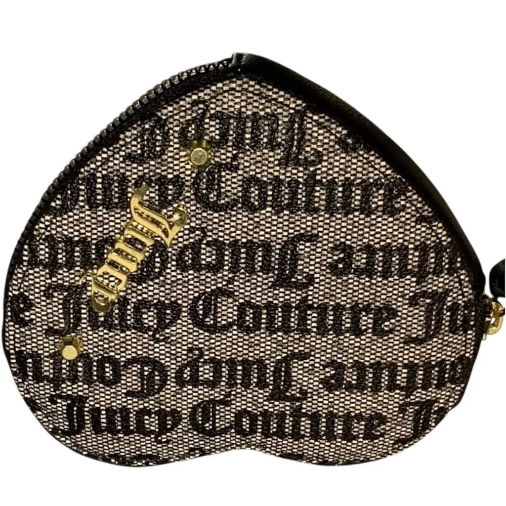 Juicy Couture Vegan Faux Leather Gothic Print Coin Purse NWT - Image 4