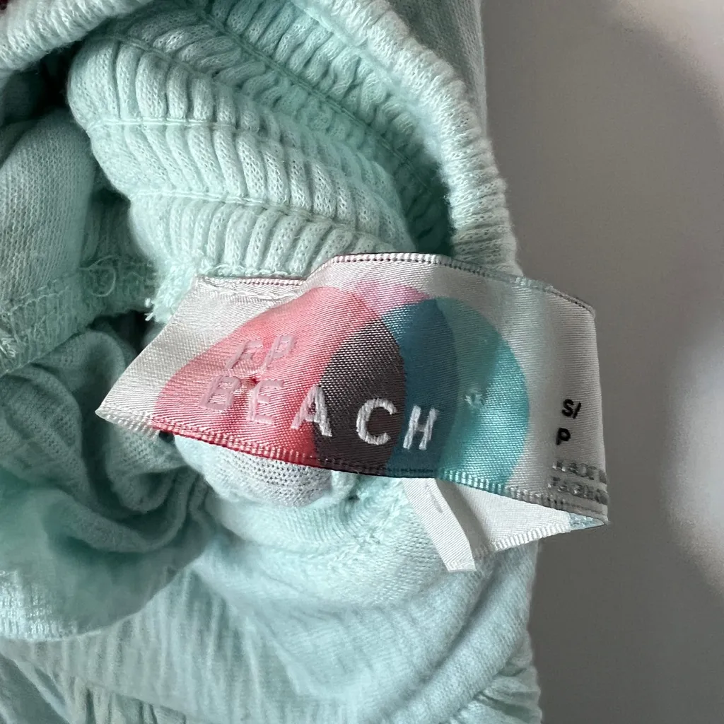 Free People Green Bonita Halter Textured Midi Dress Women’s Small Boho‎ Summer - Image 9