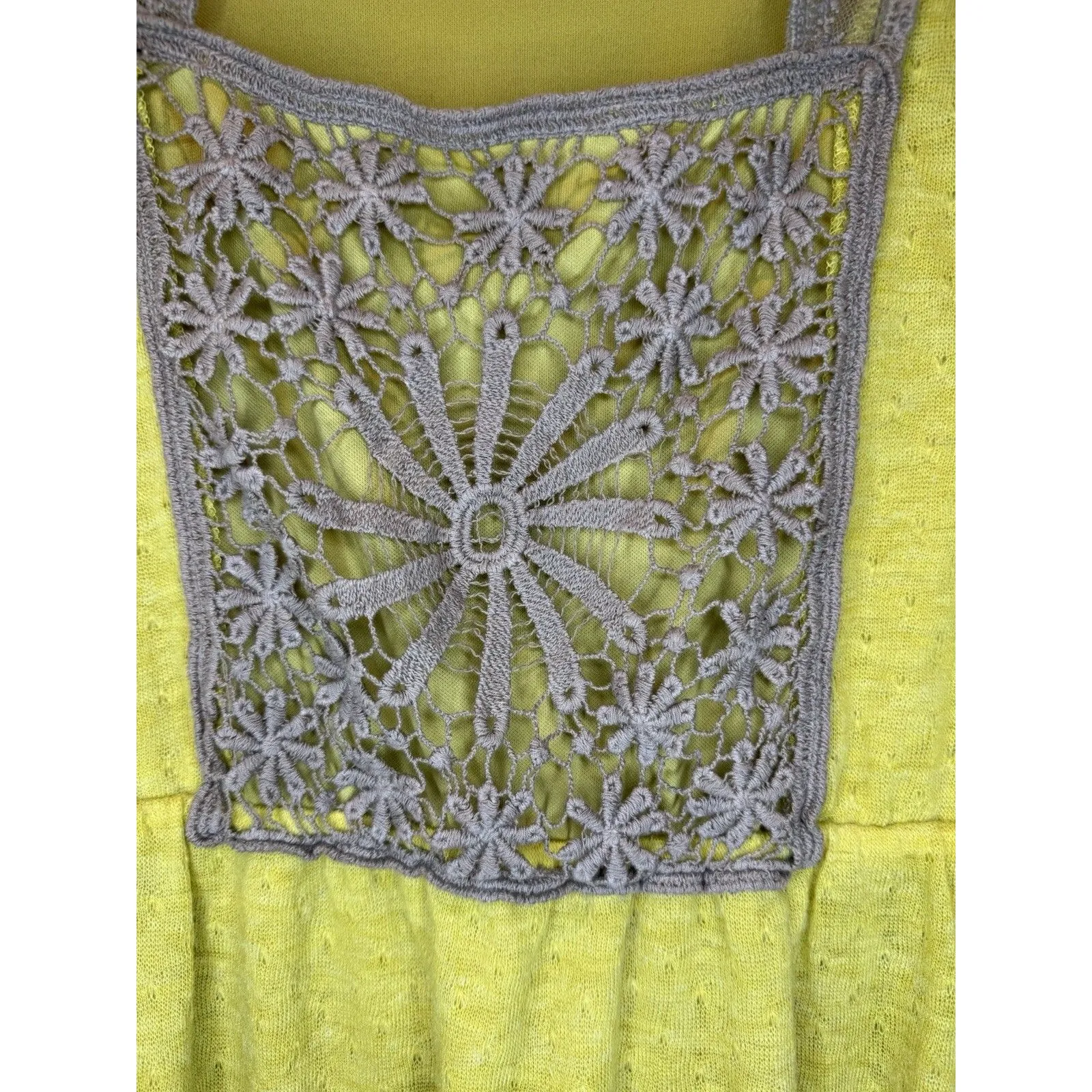 Women’s Anthropologie A’reve Sweater Dress Chiffon Ruffle Long Sleeve Medium M - Image 2