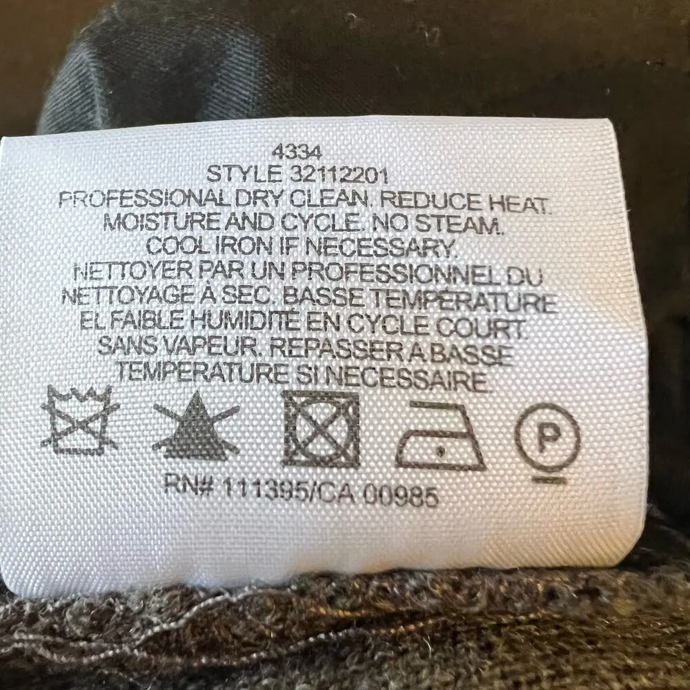 Tory Burch  Trousers Size 8 Grey Wool Blend Straight Leg - Image 8