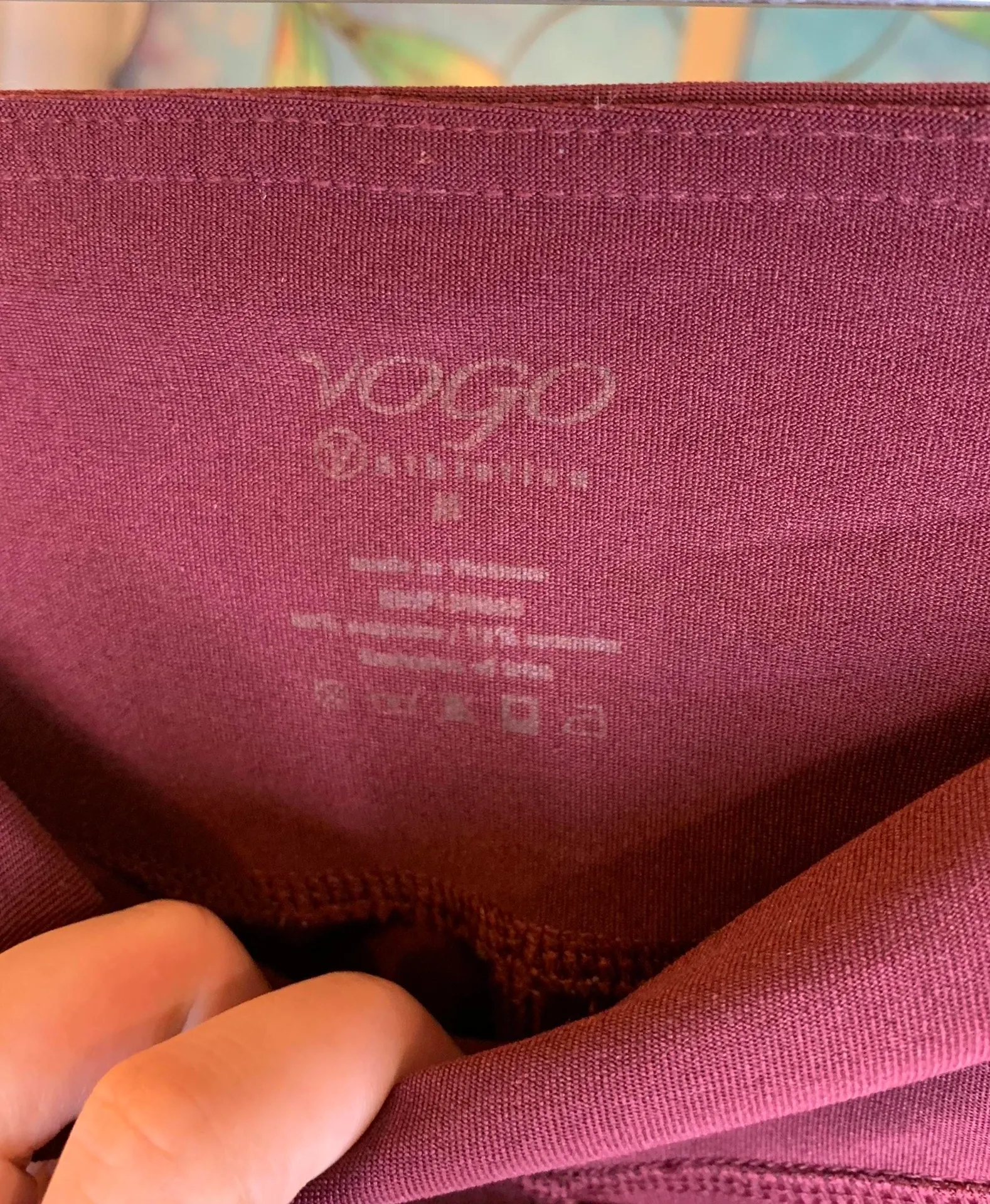 Workout Leggings Red Size M - Image 6