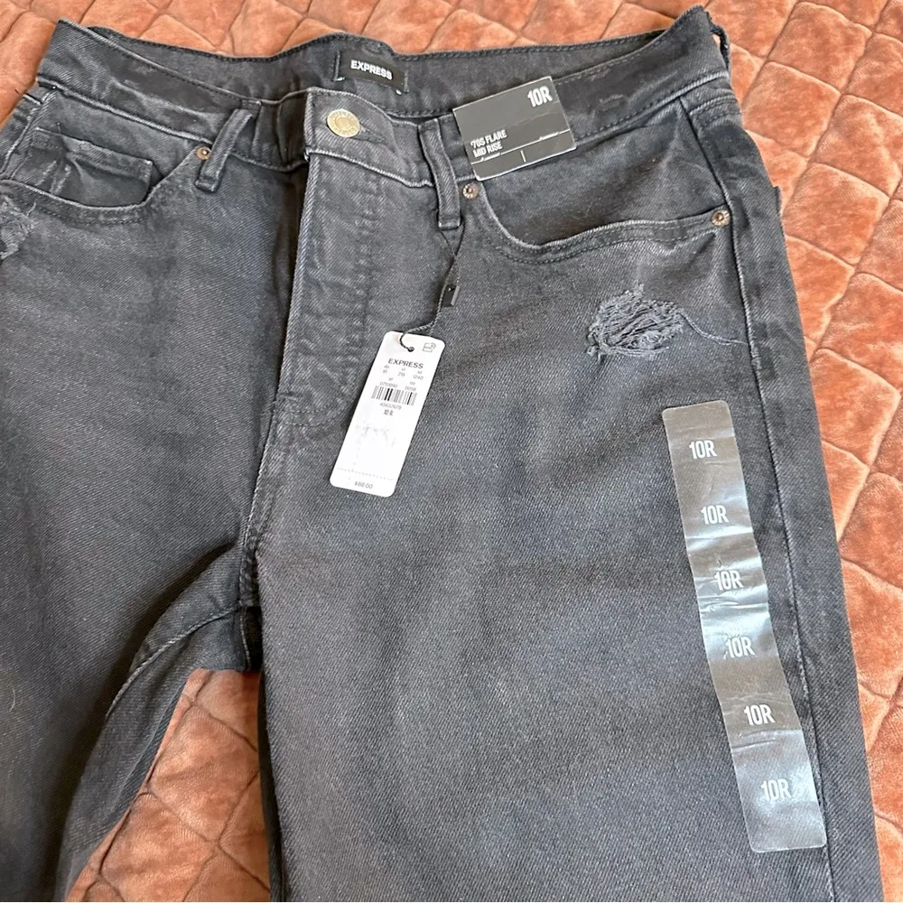 NWT Express 70’s Mid Rise Flare Jeans - Image 3