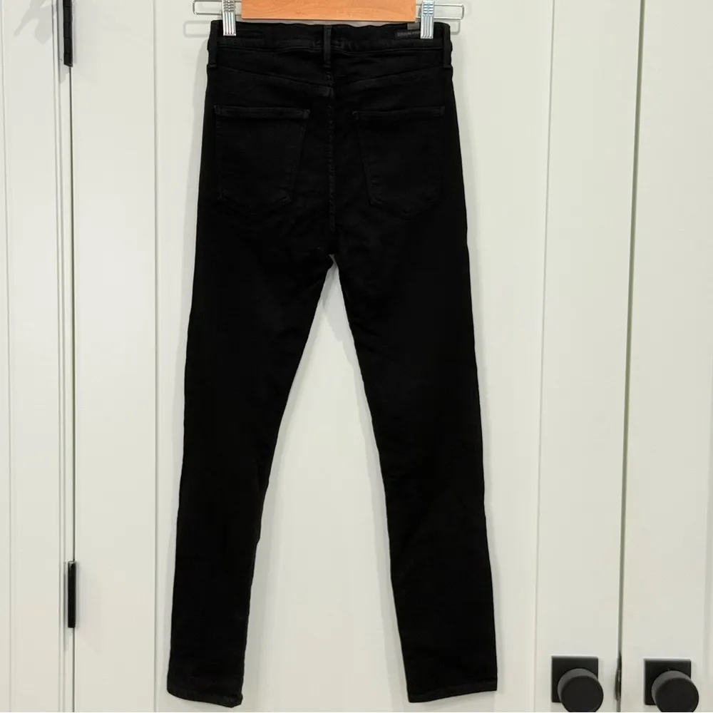 Citizens Of Humanity Rocket Crop High Rise Skinny Jeans Black Size 27 Stretchy - Image 6