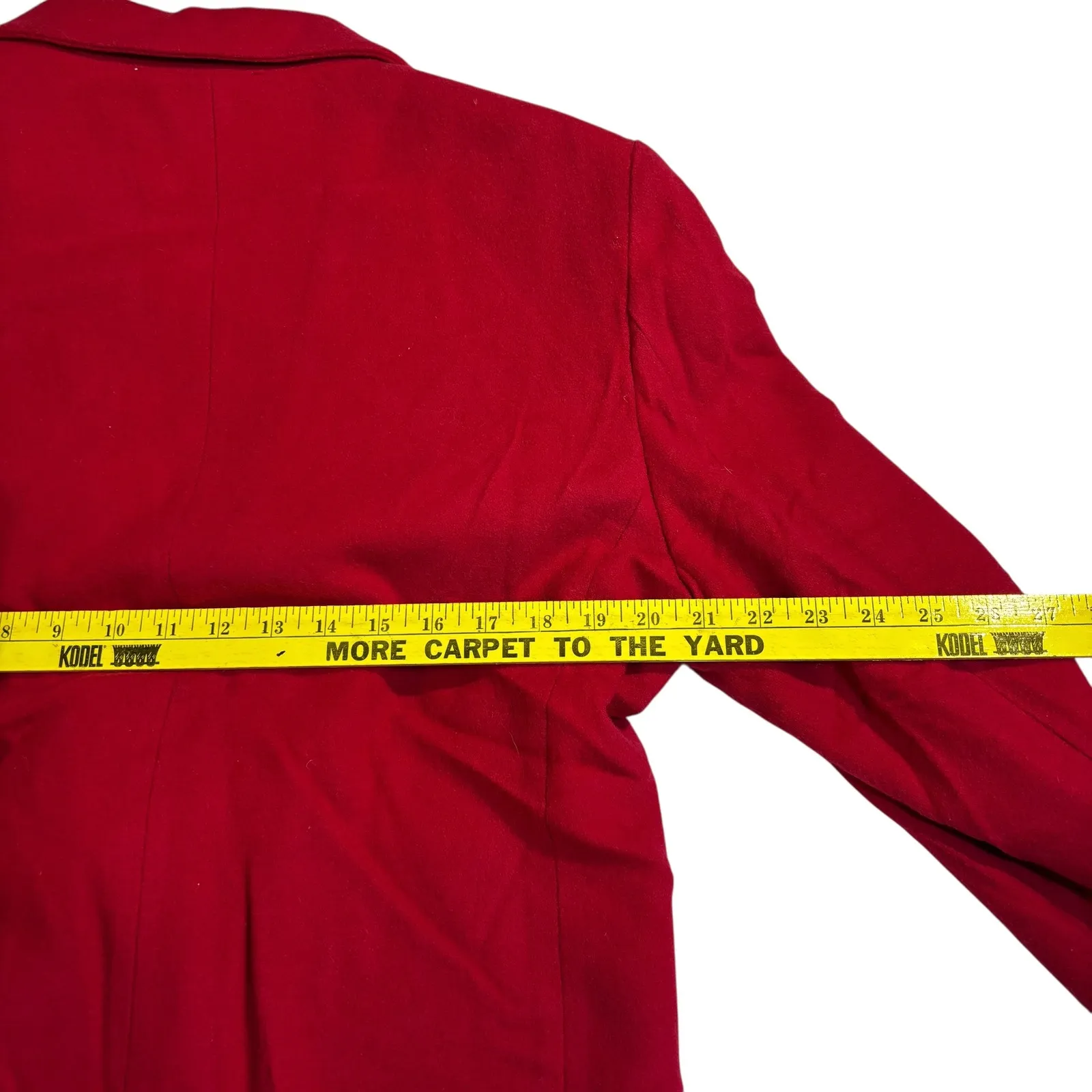 Hunt Club Merino Wool Blazer Classic Business Career Jacket‎ Red Size 10** - Image 9