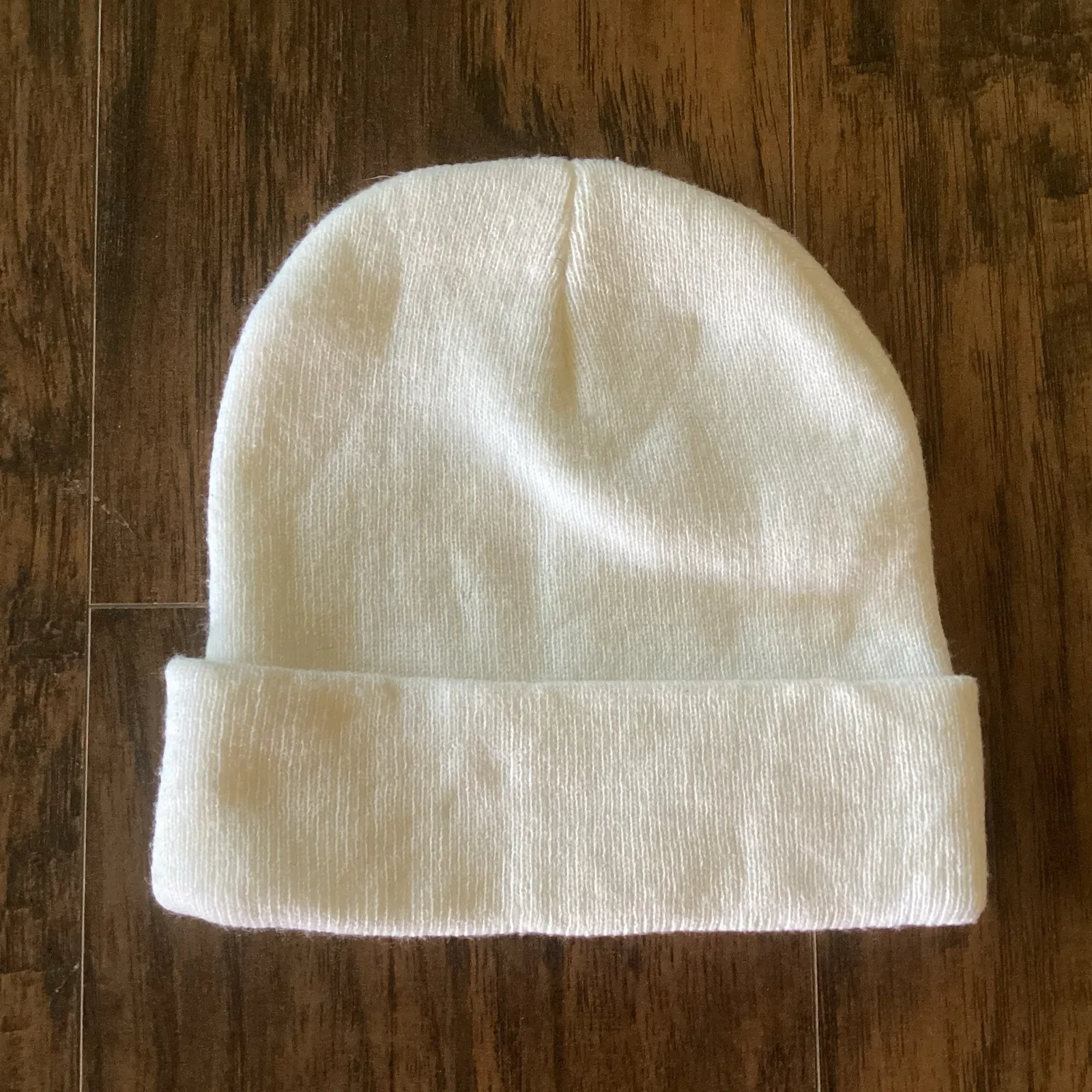 Bad Bunny Acrylic Knit Beanie White - Image 2