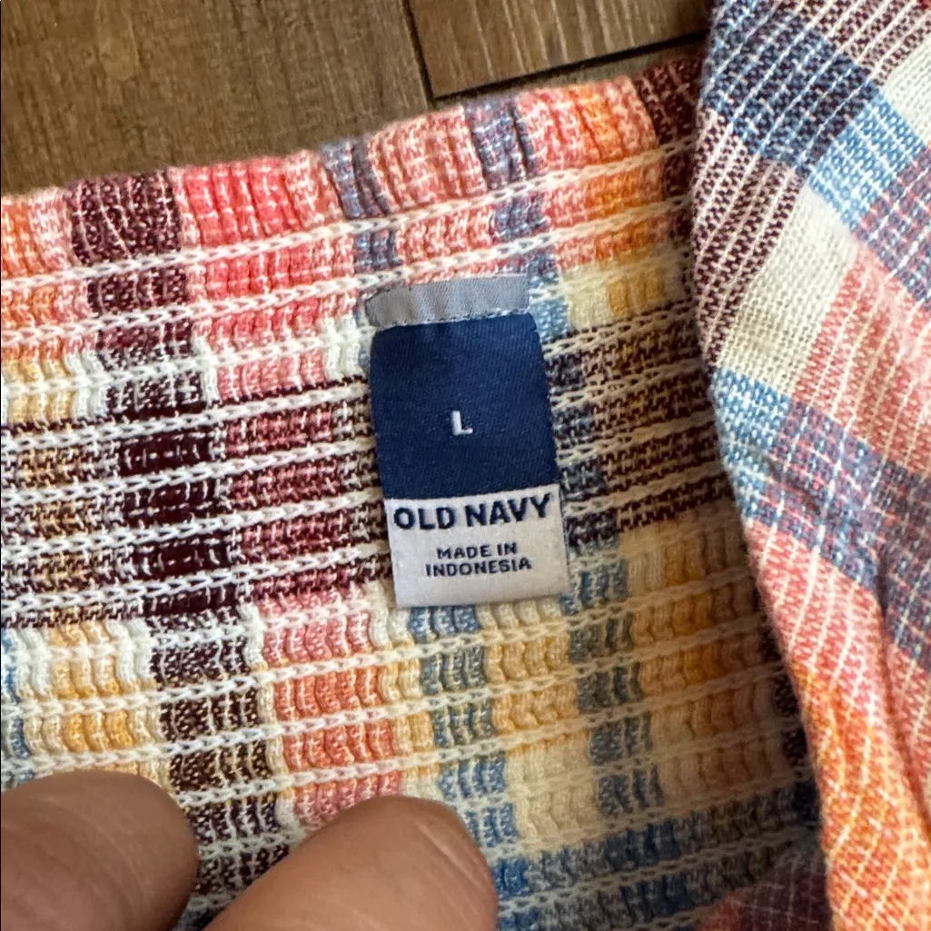 Old Navy Multicolor Plaid Mini Dress - Image 2