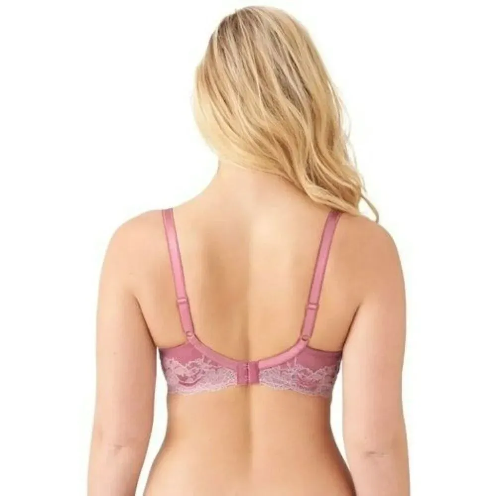 Wacoal Lace Affair Full Figure Underwire Bra 855256 Heather Rose 34DD Feminine - Image 10