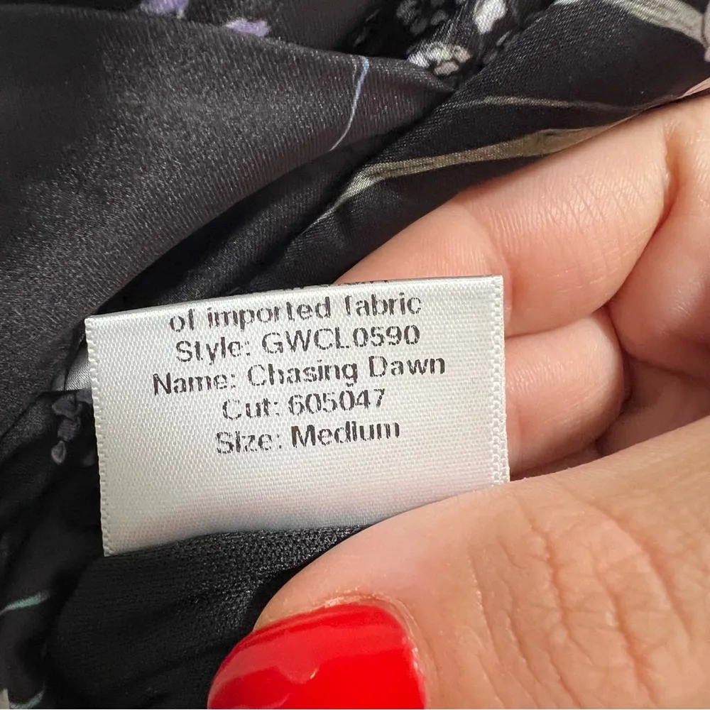 NEW NWT Katie May Chasing Dawn Strapless Dress In Midnight Floral Print - Image 12