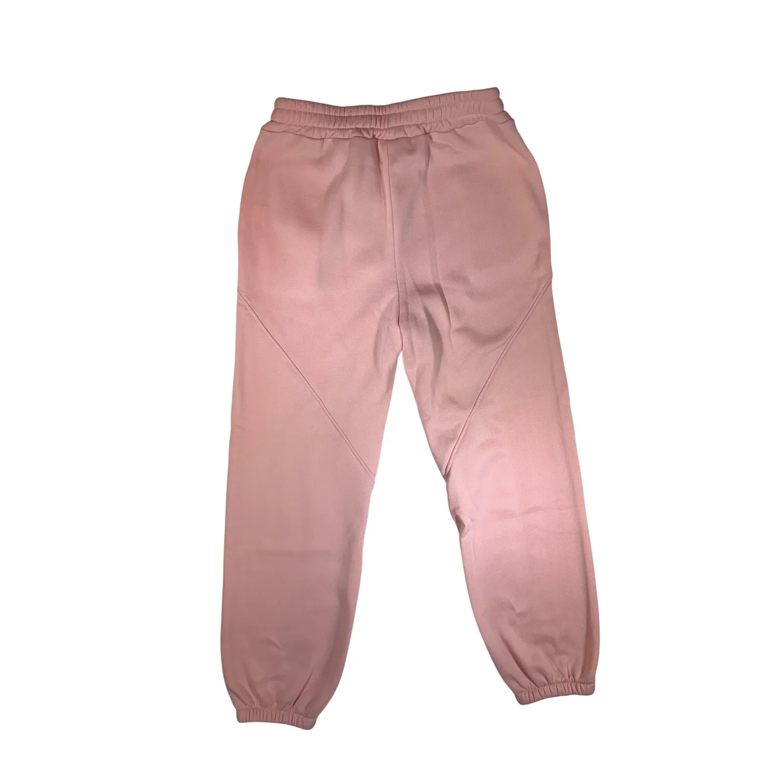 Peach Pink Fleece Quarter Zip Sweatshirt Jogger Set Women's Size L Loungewear Size L - Image 3