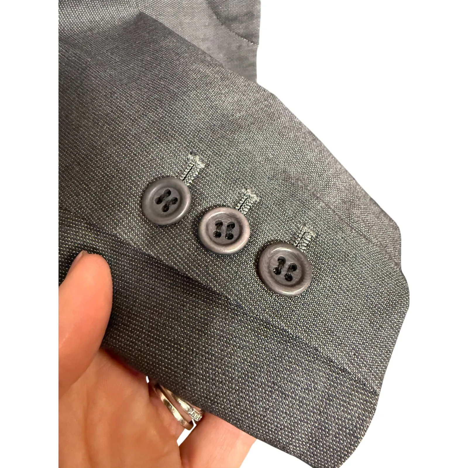 Theory Grey Wool Blend Badelia Blazer Women's Sz. 8 - Image 4