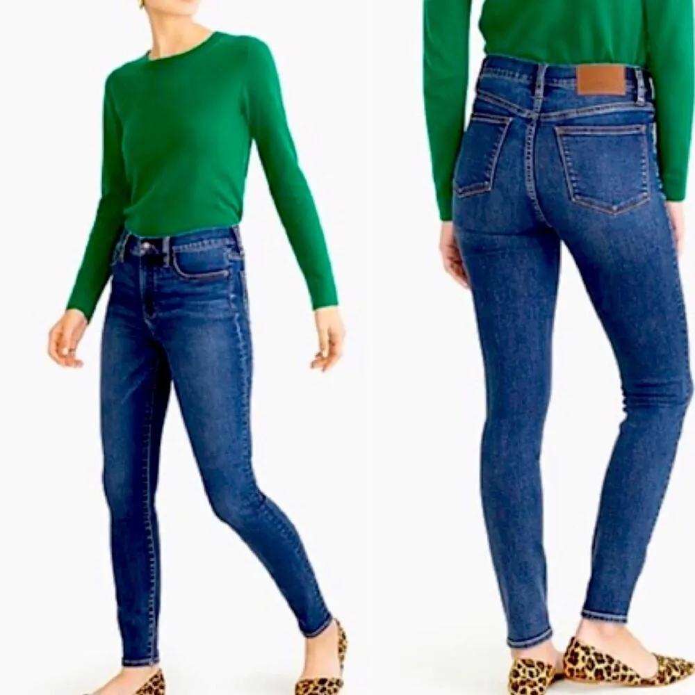 J. Crew Mercantile Jeans High Rise Slim Skinny Fit Dark Wash Women’s Size 29 - Image 11