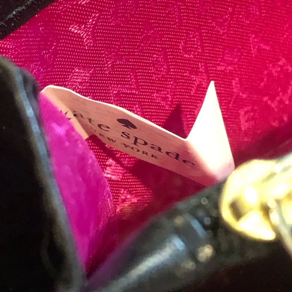 KATE SPADE Wellesley Rachelle Striped Patent Leather Full Zip Continental Wallet - Image 12