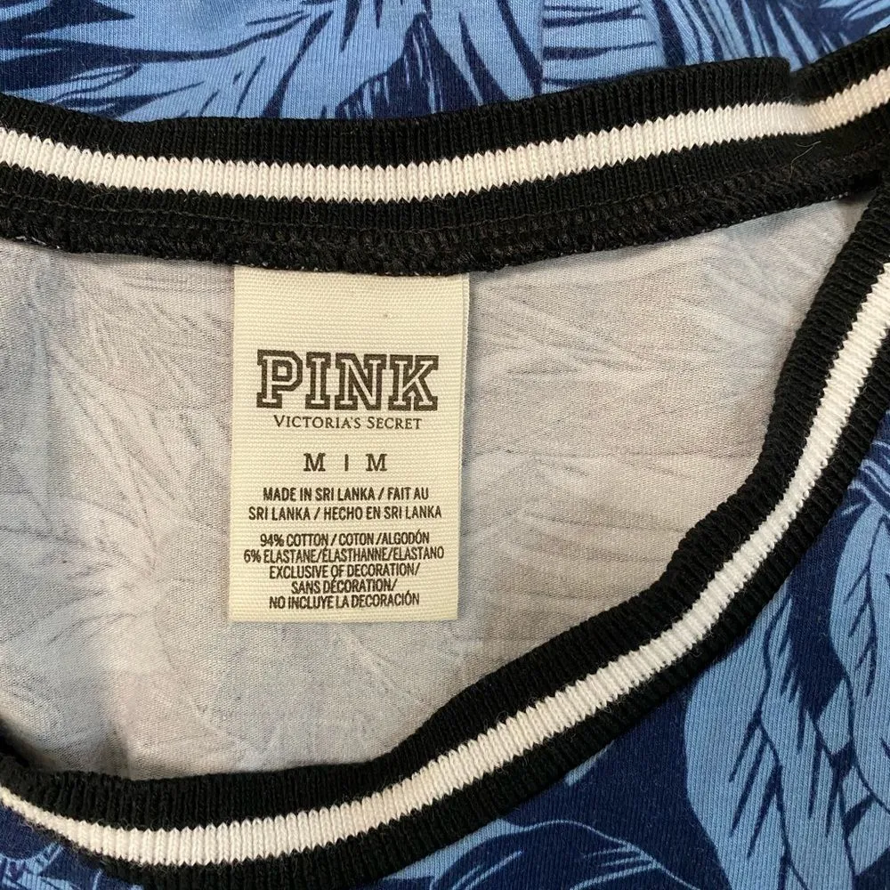 VICTORIA SECRET Medium Tropical Leaves Print Sleeveless Fit Flare Mini Dress - Image 6