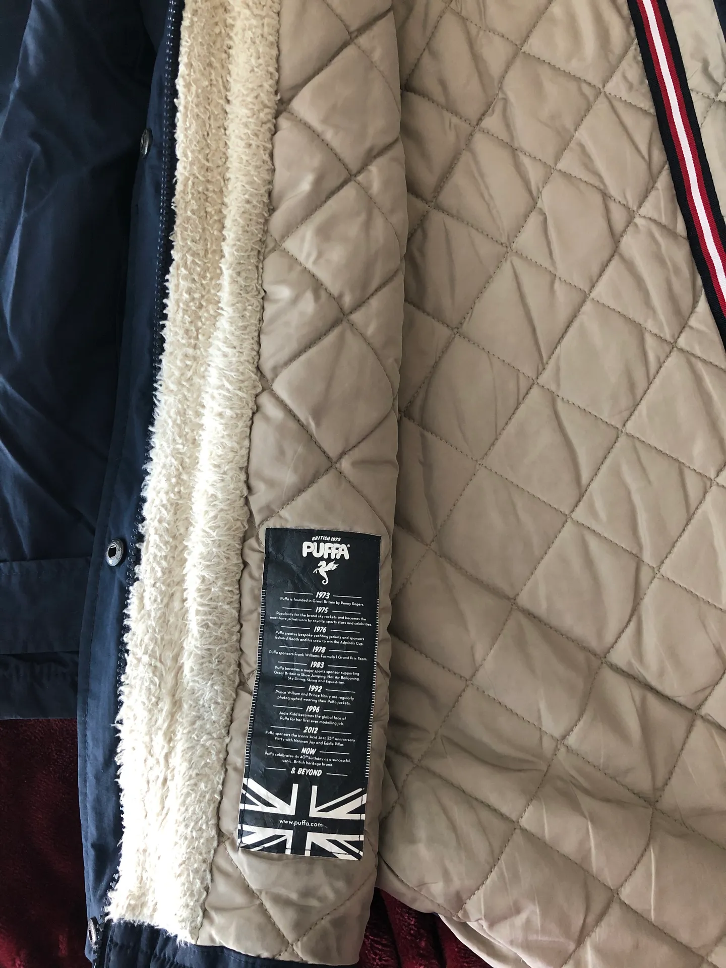 Puffa Parka Blue Size XL - Image 3