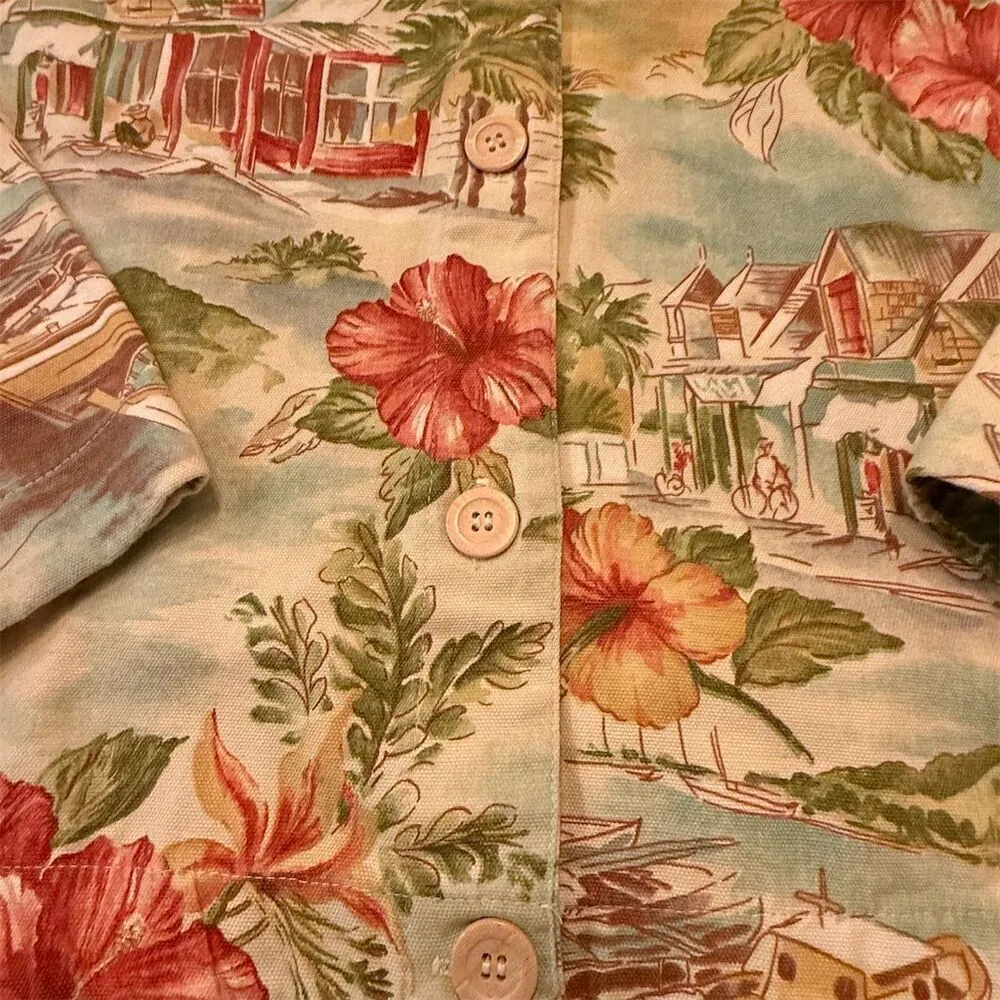 Coldwater Creek Women's Floral Print Jacket Size M Multicolor Spring - Image 6