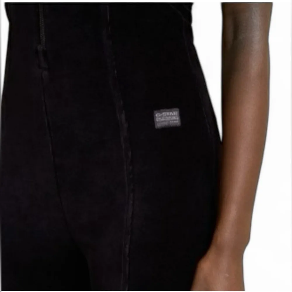 G-STAR WIDE LEG VELVET JUMPSUIT WMN fabric: JUSSY VELVET Size XL NWT Zipper - Image 3