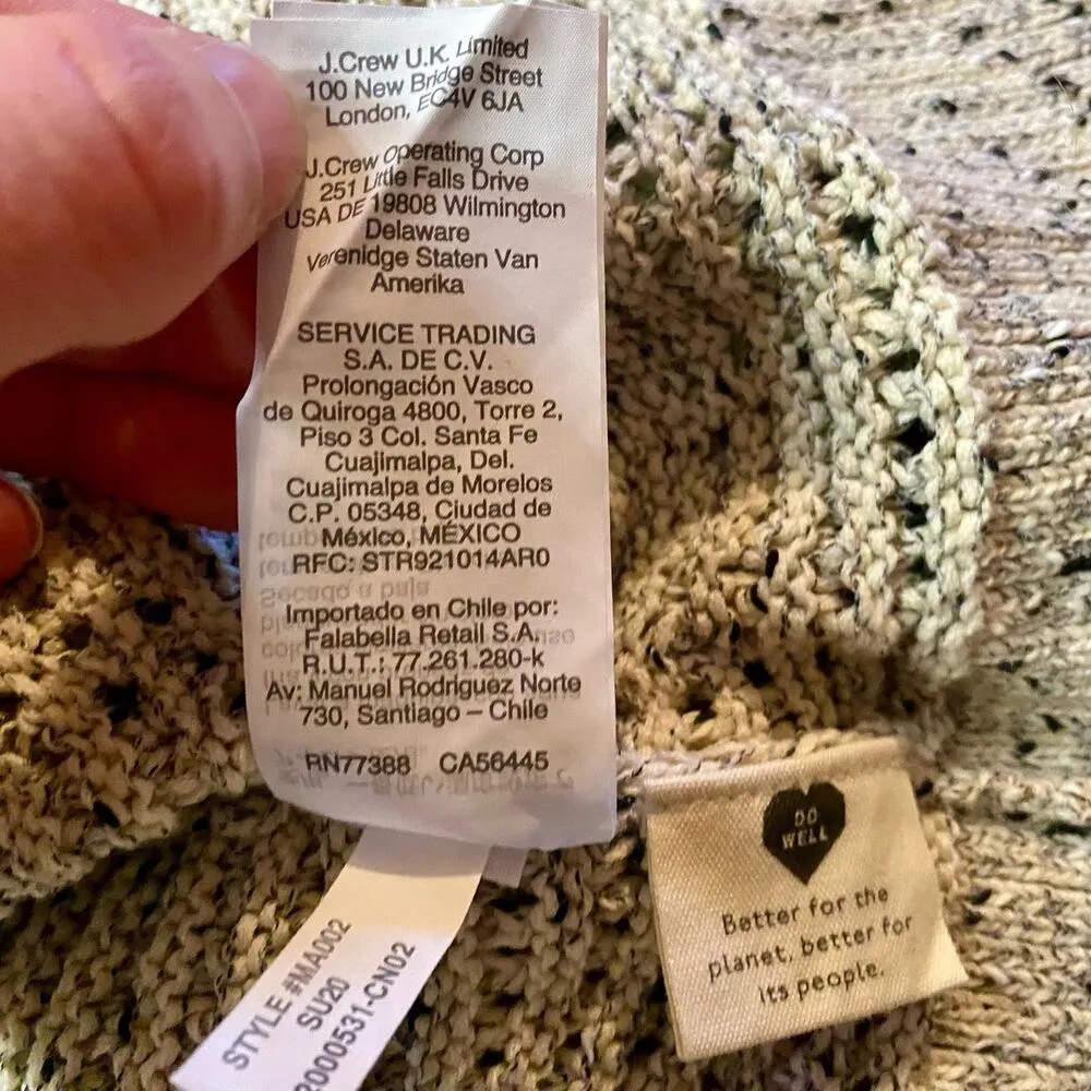 Madewell Cream Gray Marled Hartley Cardigan Sweater Womens Oversized XXSmall - Image 14